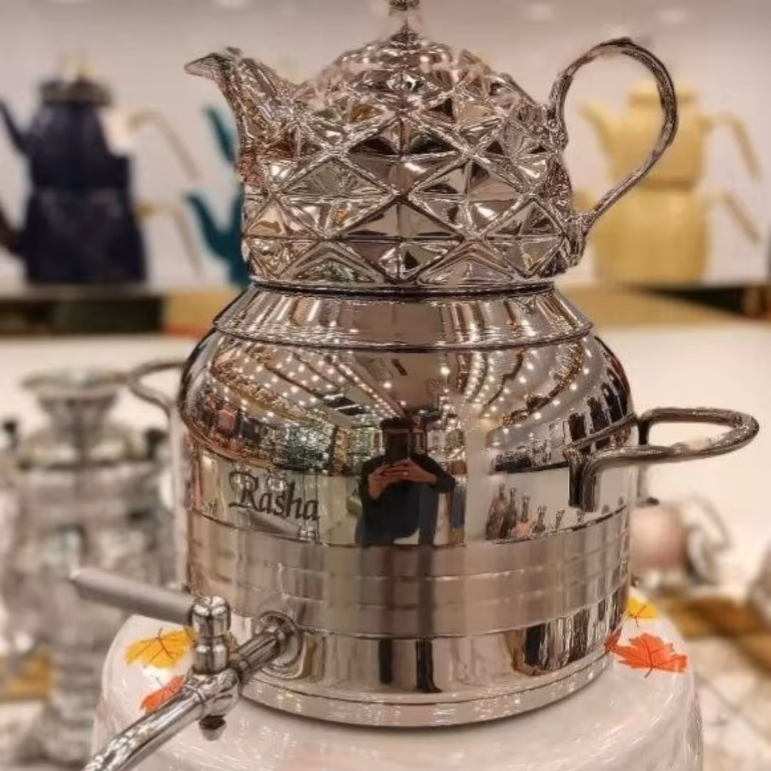 کتری قوری نقره ای،ارسال رایگان