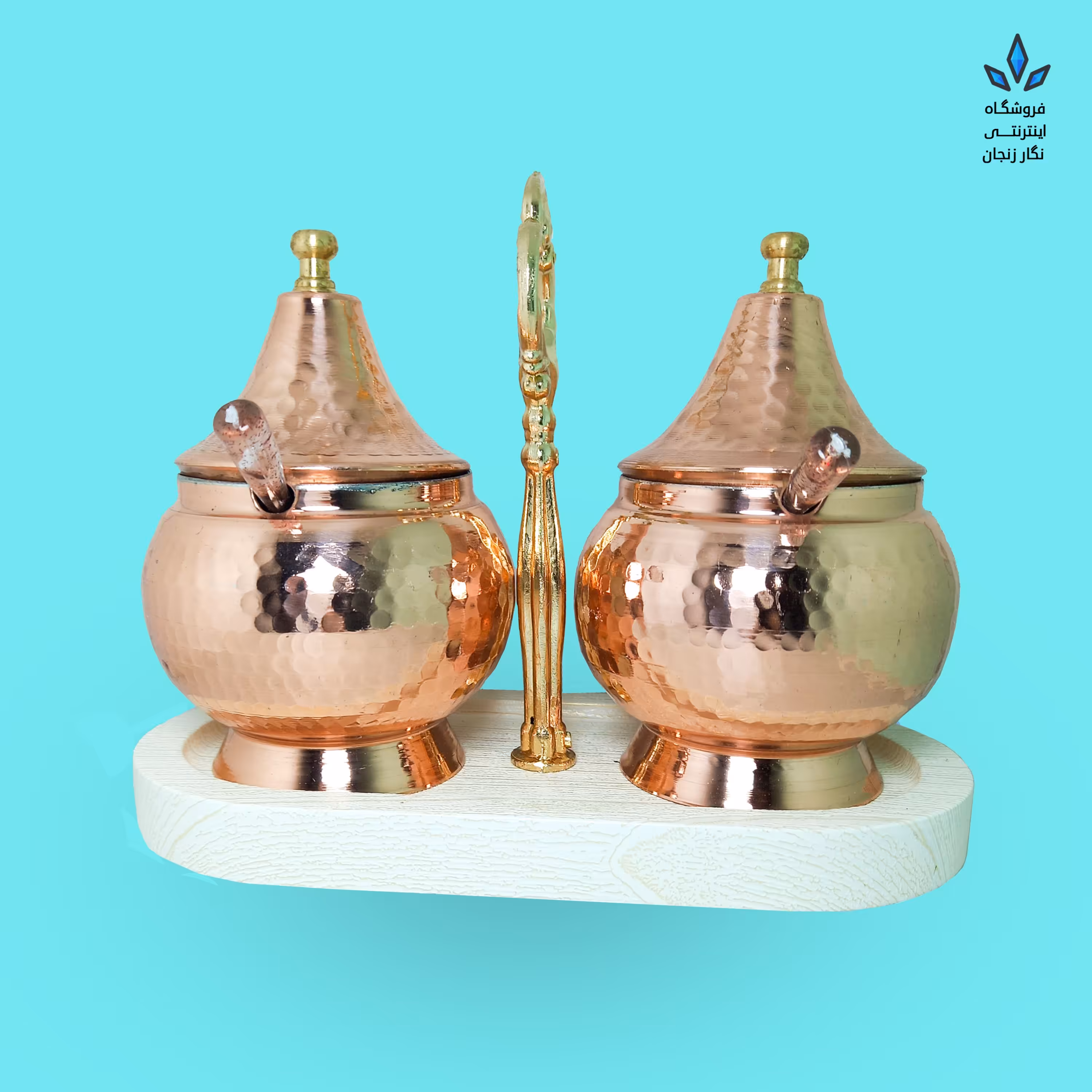 ست جا ادویه مسی زنجان (2پارچه و کاملا خاص و زیبا)