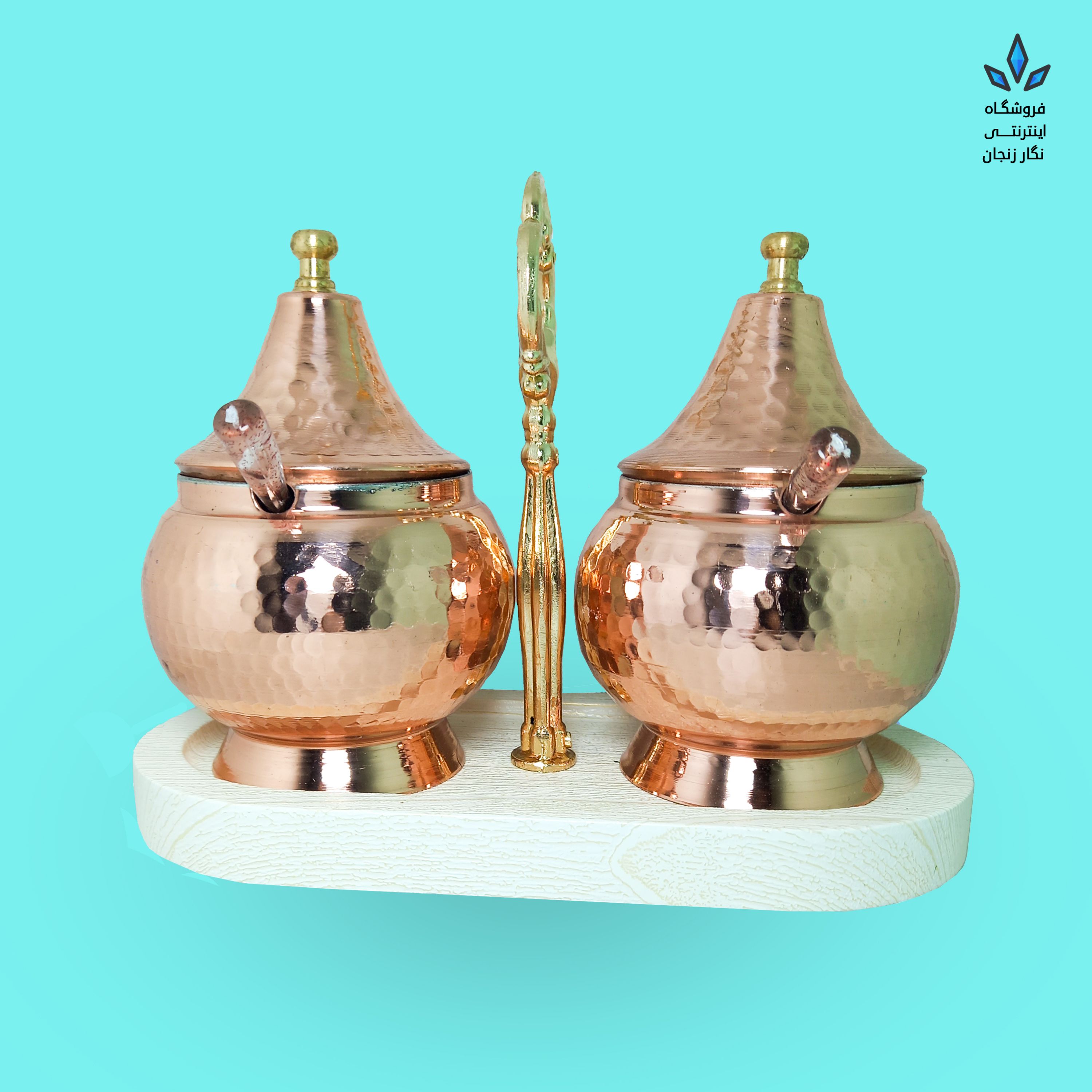 ست جا ادویه مسی زنجان (2پارچه و کاملا خاص و زیبا)