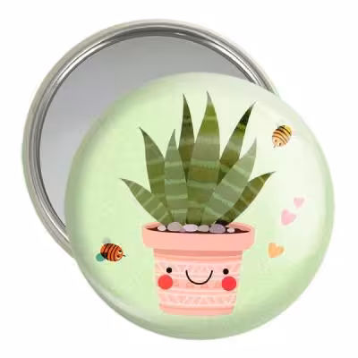 آینه جیبی خندالو مدل کاکتوس کد 25499