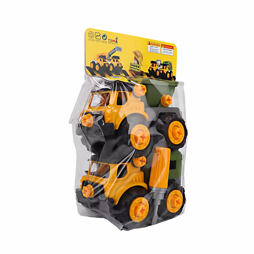 ماشین اسباب بازی راه-سازی 2 تایی کاتر 2 تایی