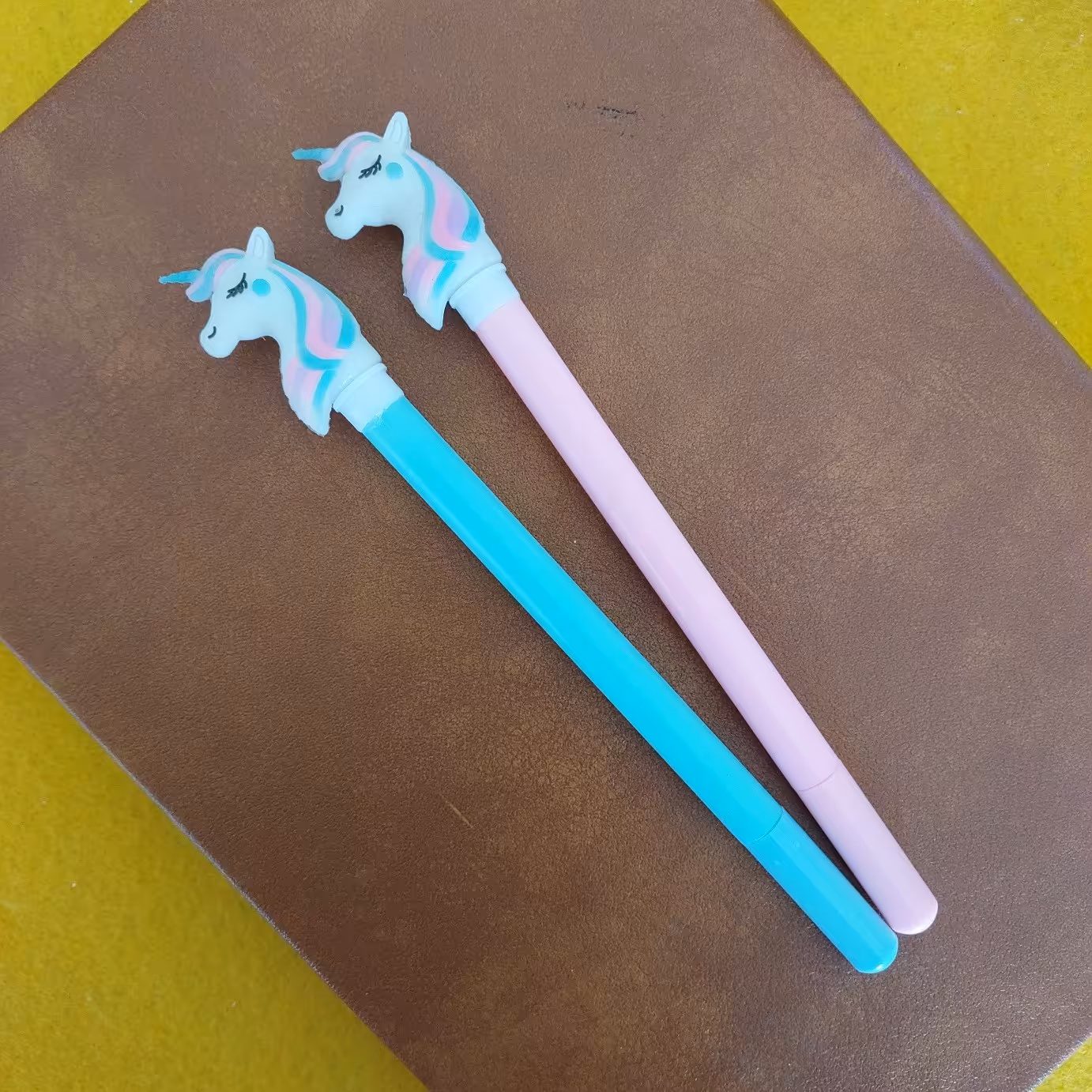 خودکار فانتزی یونی کورن تک شاخ  آبی  بسیار زیبا 