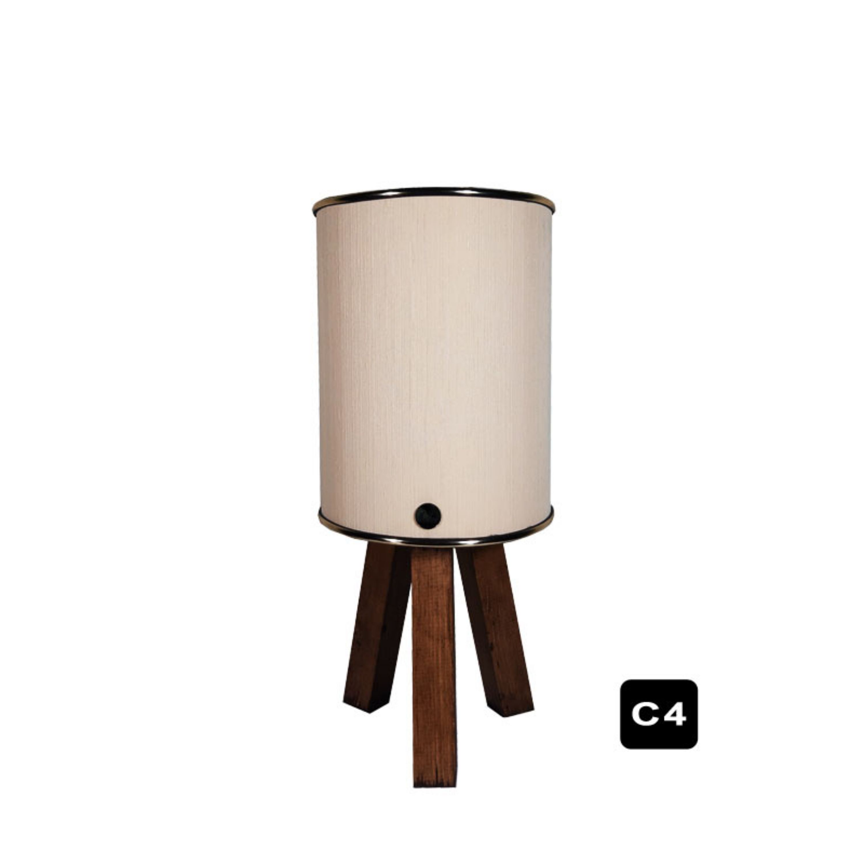 آباژور رومیزی سه پایه چوبی کد C4-2