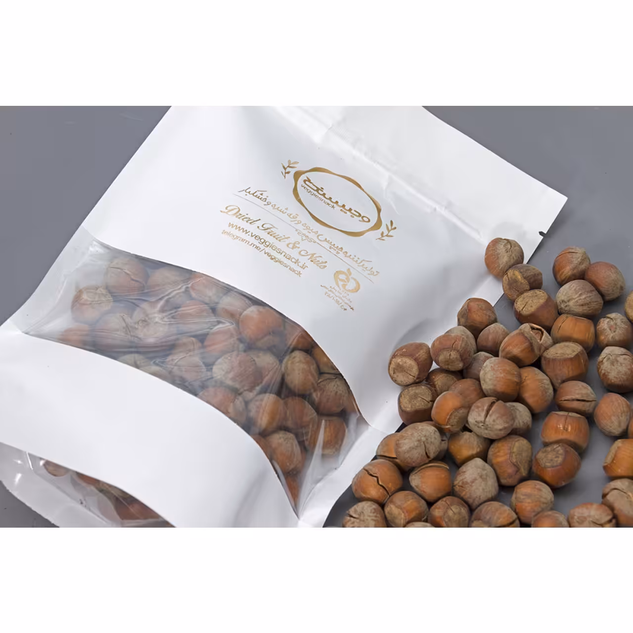 فندق با پوست خام ایرانی 250 گرم وجیسنک