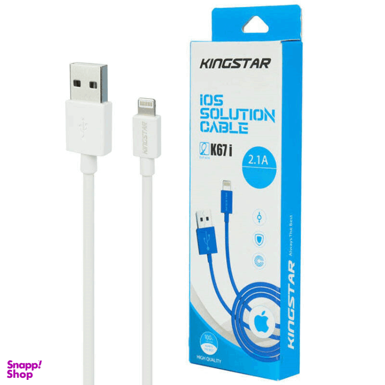 کابل تبدیل USB به لایتنینگ کینگ استار مدل K67i طول 1 متر