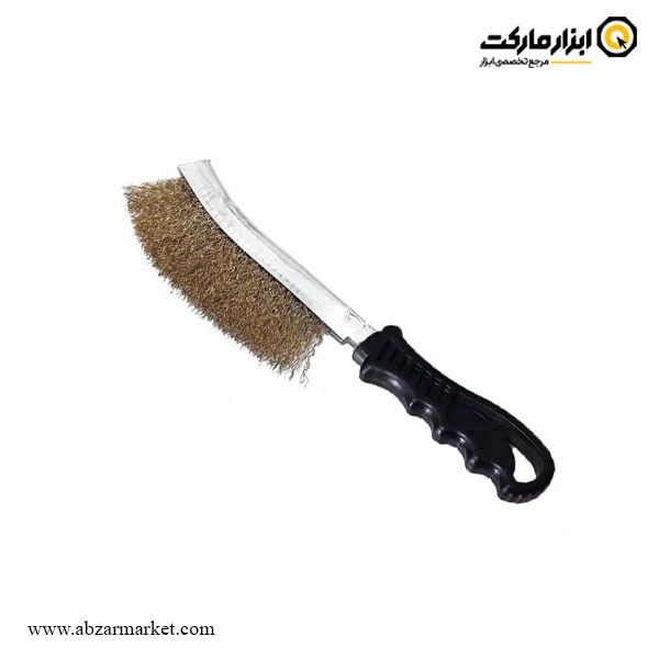 فرچه سیمی مسواکی بزرگ افشان طلایی