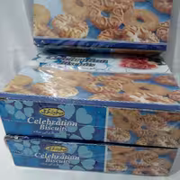 پک 3 تایی بیسکویت پذیرایی ساده  برند گرجی  وزن 400 گرمی