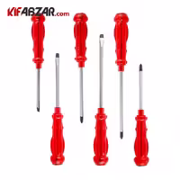 ست پیچ گوشتی ضربه خور 6 عددی کنیوس مدل KSZ 6
