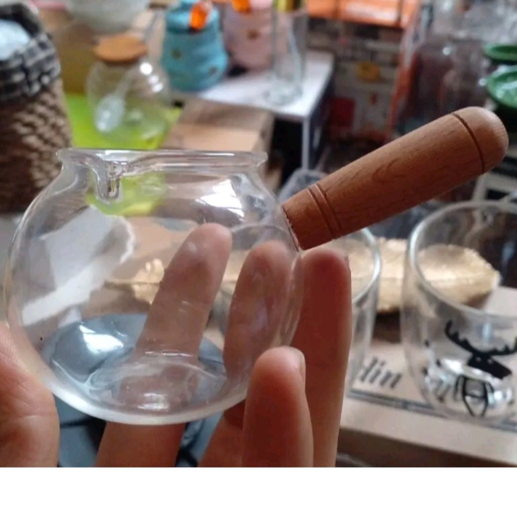 سس خوری پیرکس دسته چوبی گرد