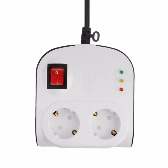 محافظ ولتاژ 2 خونه پارت الکتریک با کابل 1.8 متری