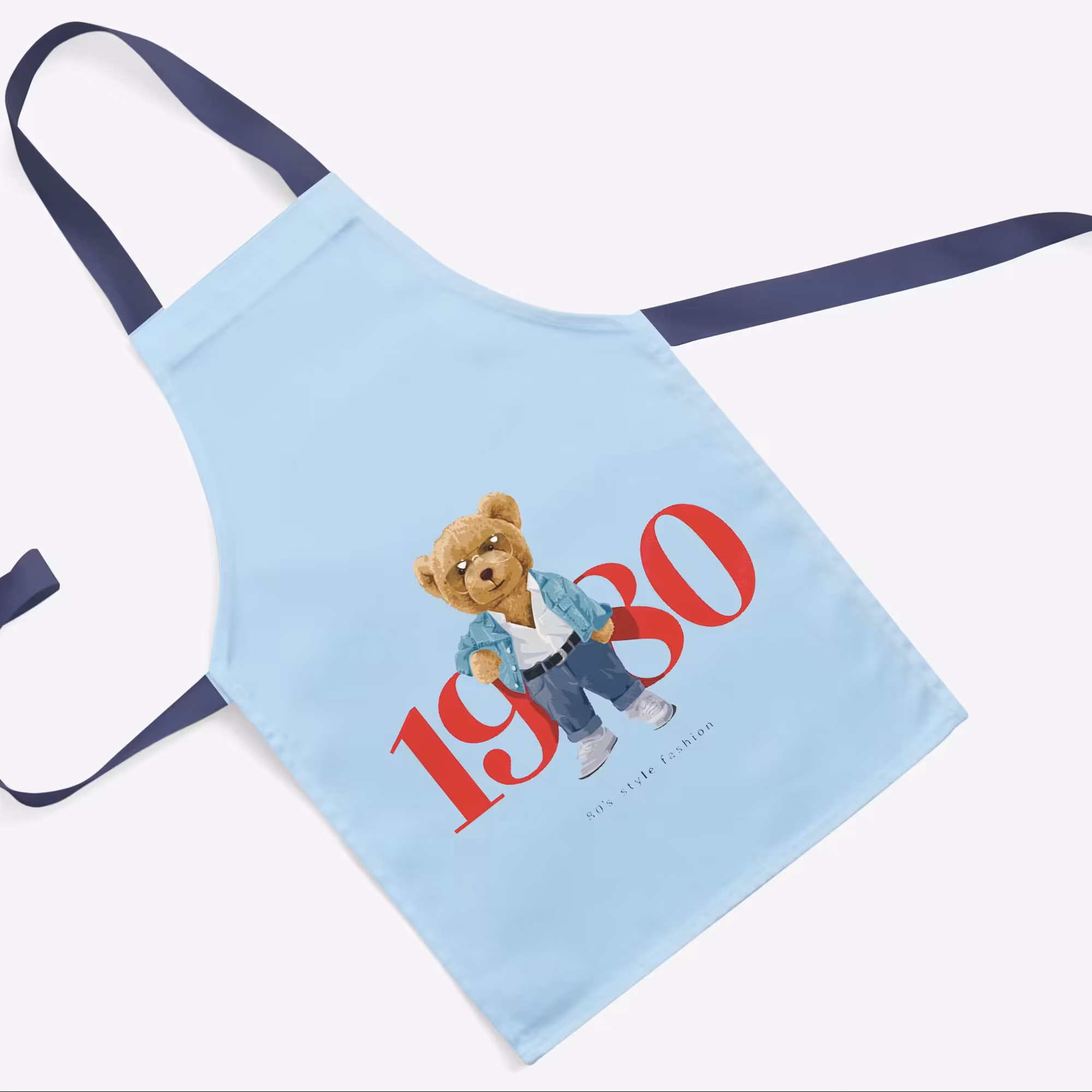 پیشبند تدی مخمل چاپ دیجیتال قابل شستشو و رنگ ثابت دارای آستر ضدآب کد22