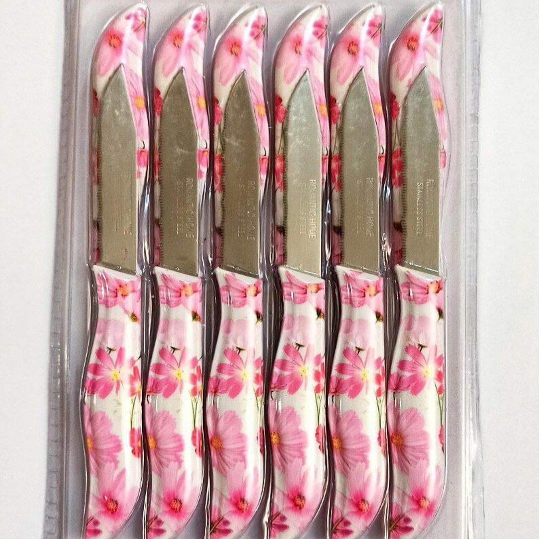 چاقو میوه خوری اره ای گلدار، رمانتیک هوم