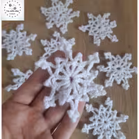 اپلیکه بافتنی دونه برف