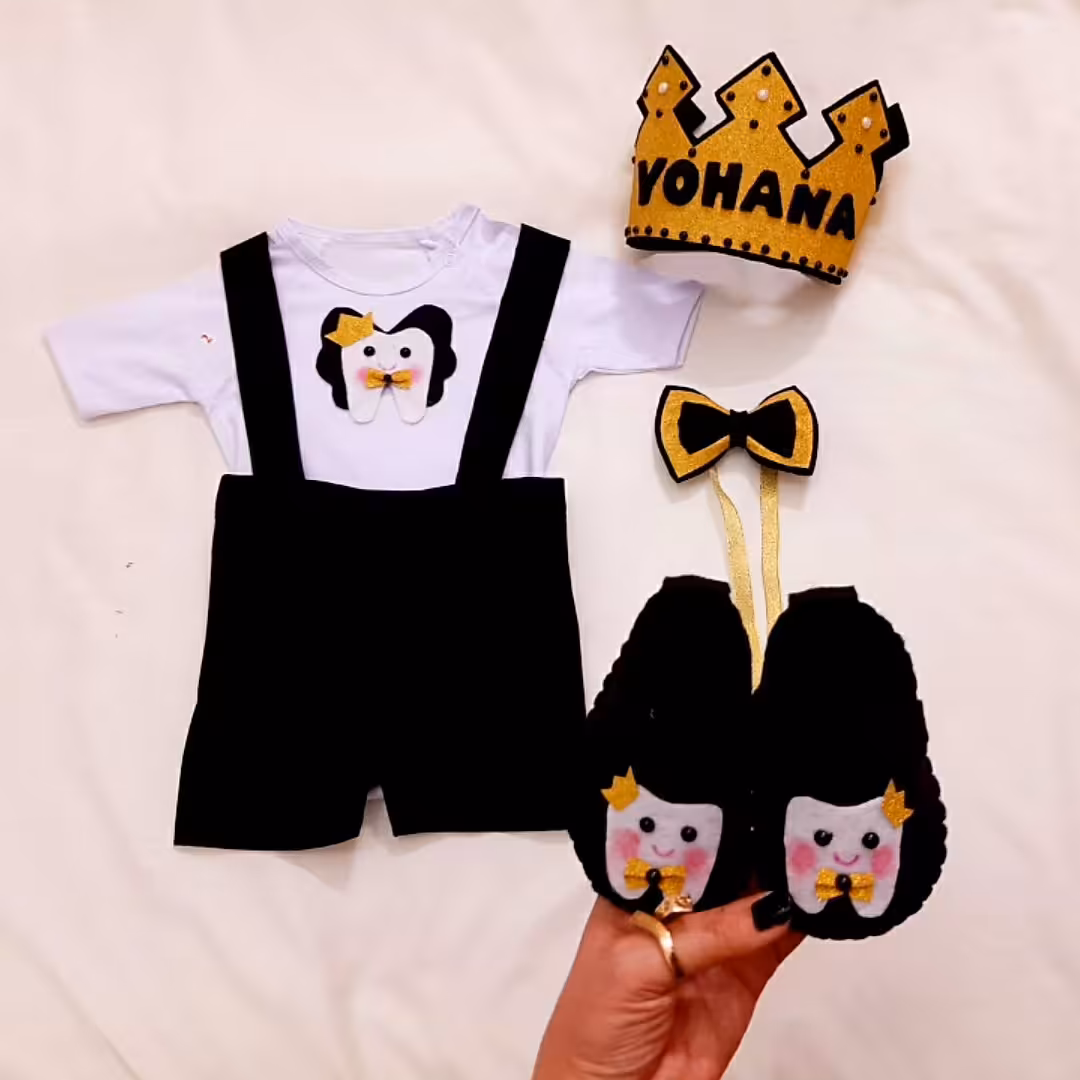 دندونی طلایی مشکی پسرانه