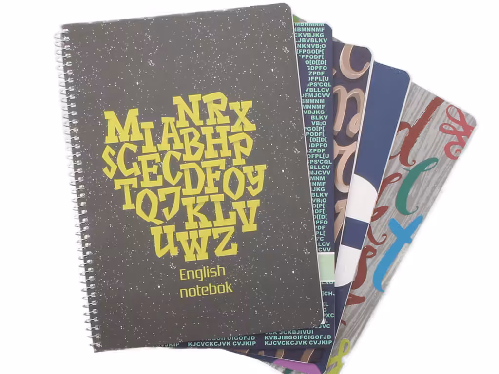 دفتر زبان سیمی (4 خط)