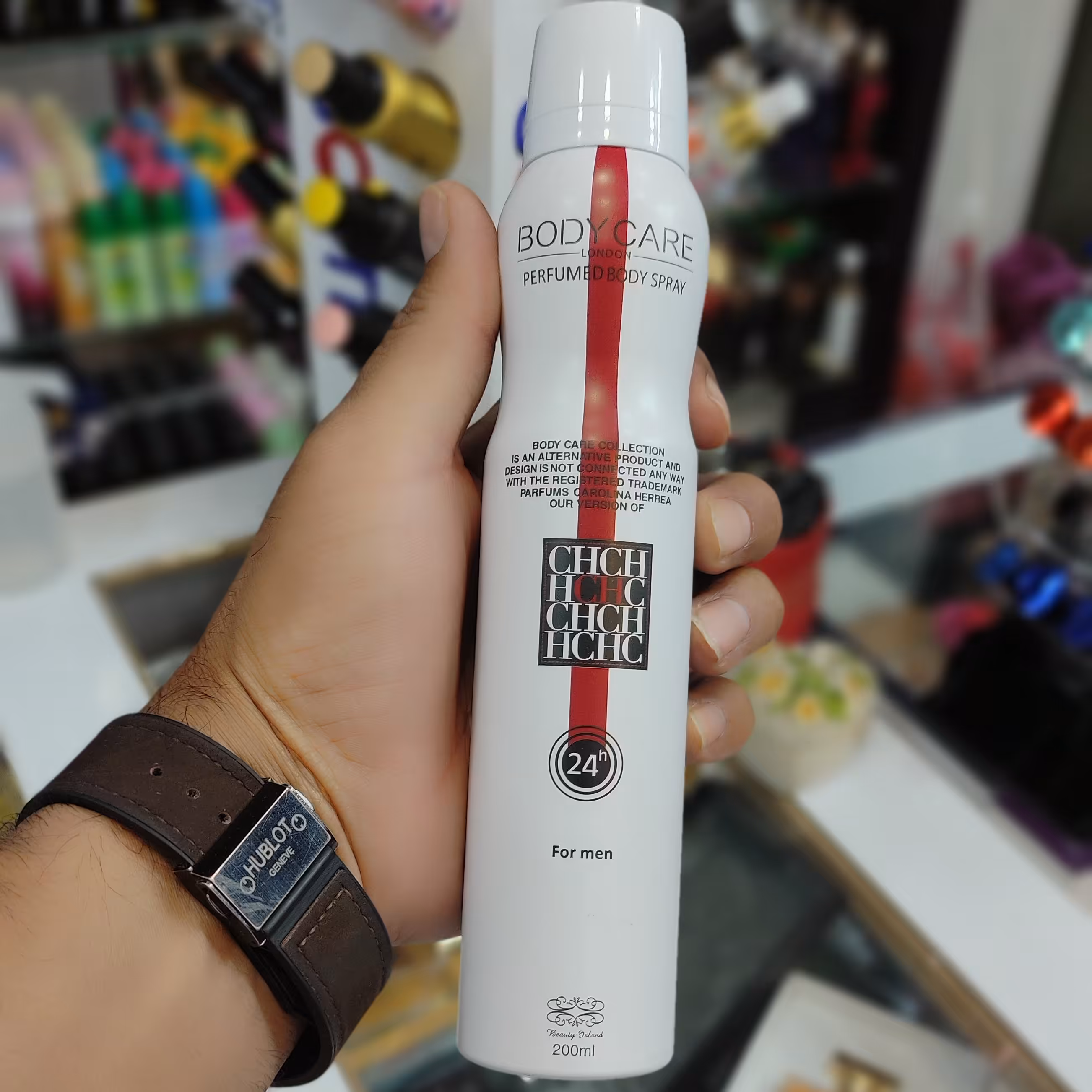 اسپری بدن بادی کر مردانه رایحه سی اچ Body Care CH Men Spray