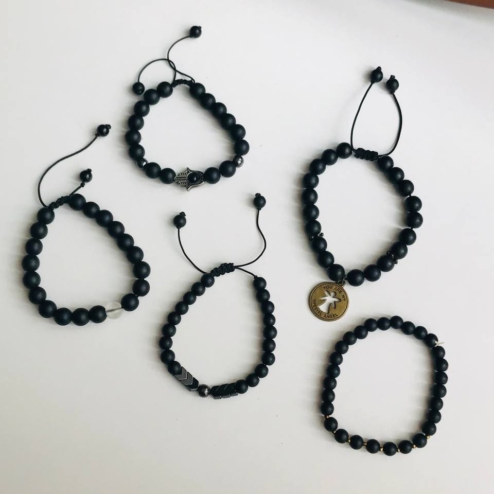 دستبند اونیکس مشکی