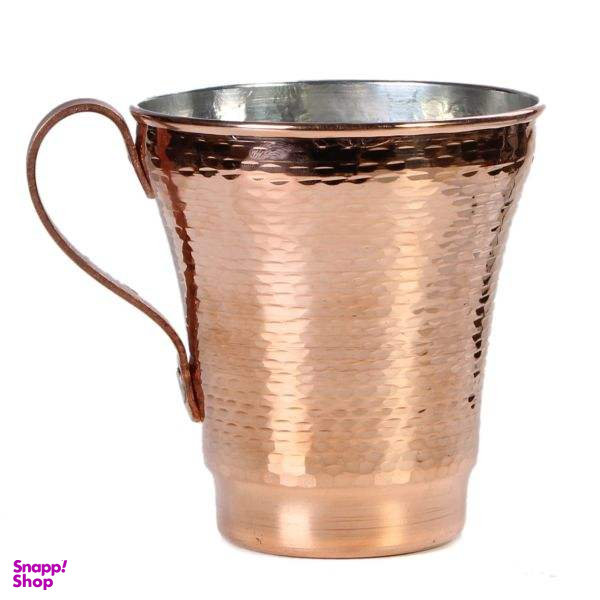 لیوان مسی مدل ته گرد دسته دار کد 110