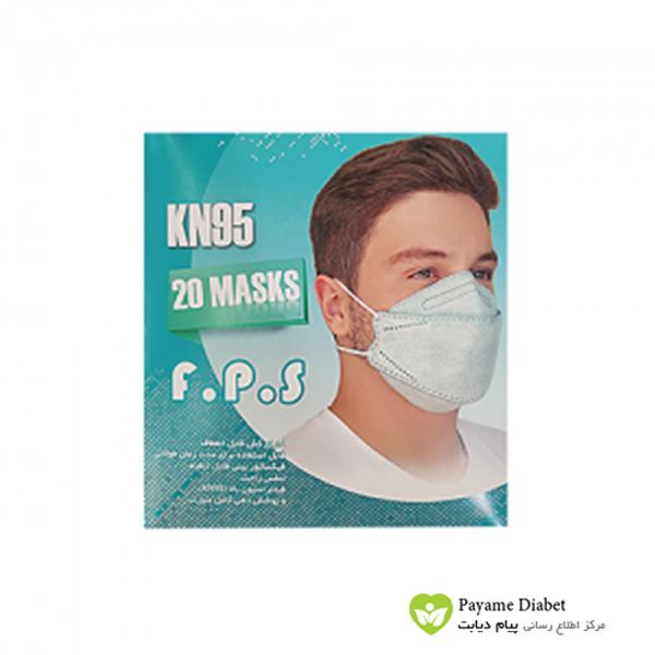 ماسک 3 بعدی 4 لایه  طوسی  20 عددی