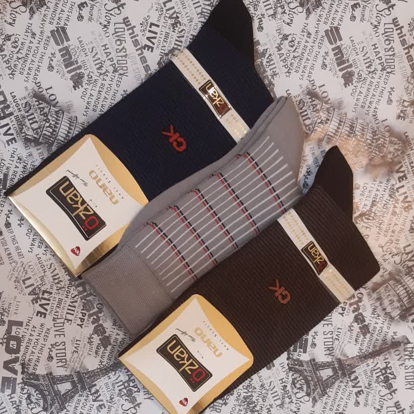 جوراب مردانه نانو ضدحساسیت باتخفیف ویژه 3جفت 75 تومان
