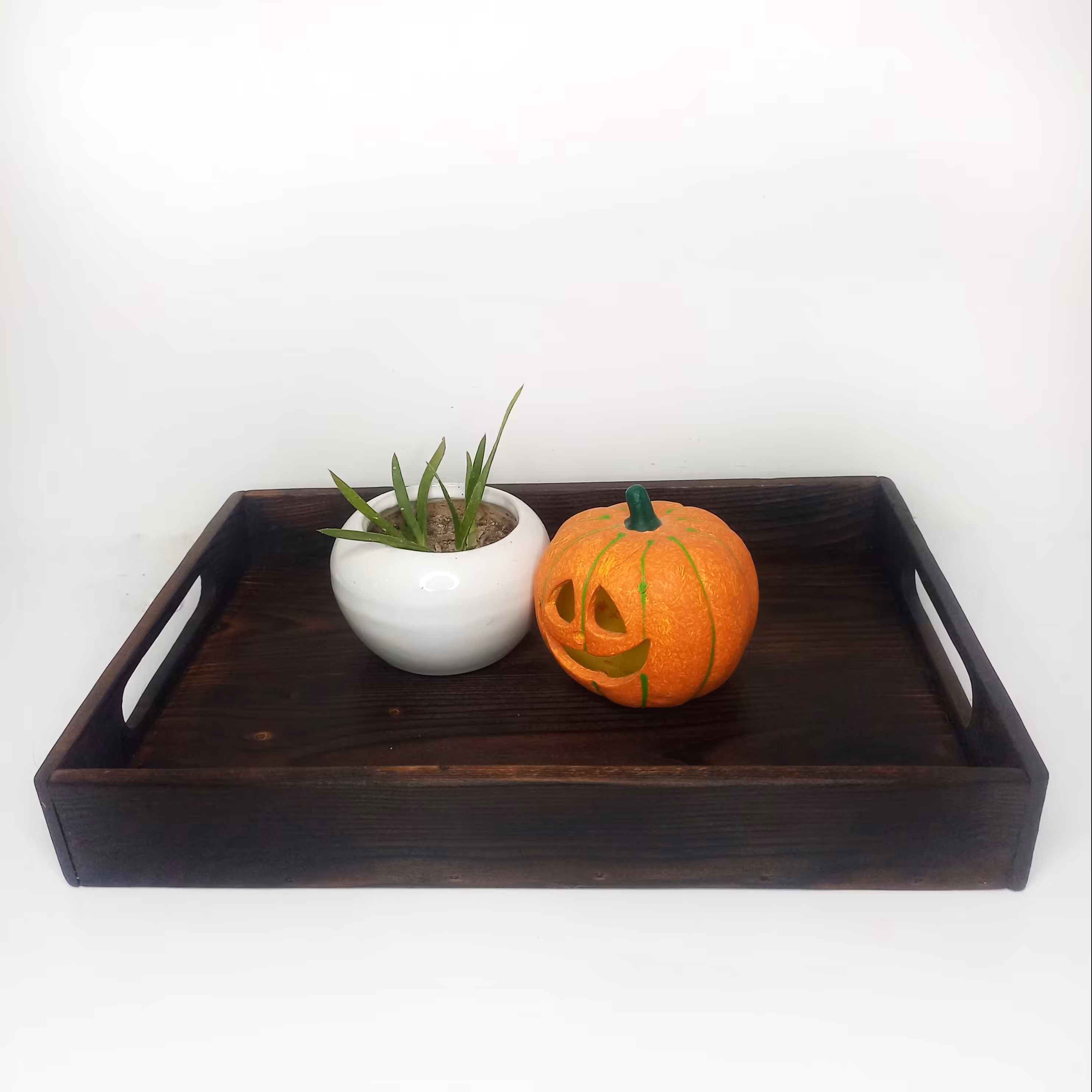 سینی چوبی سایز 20 در 30 رنگ تیره 