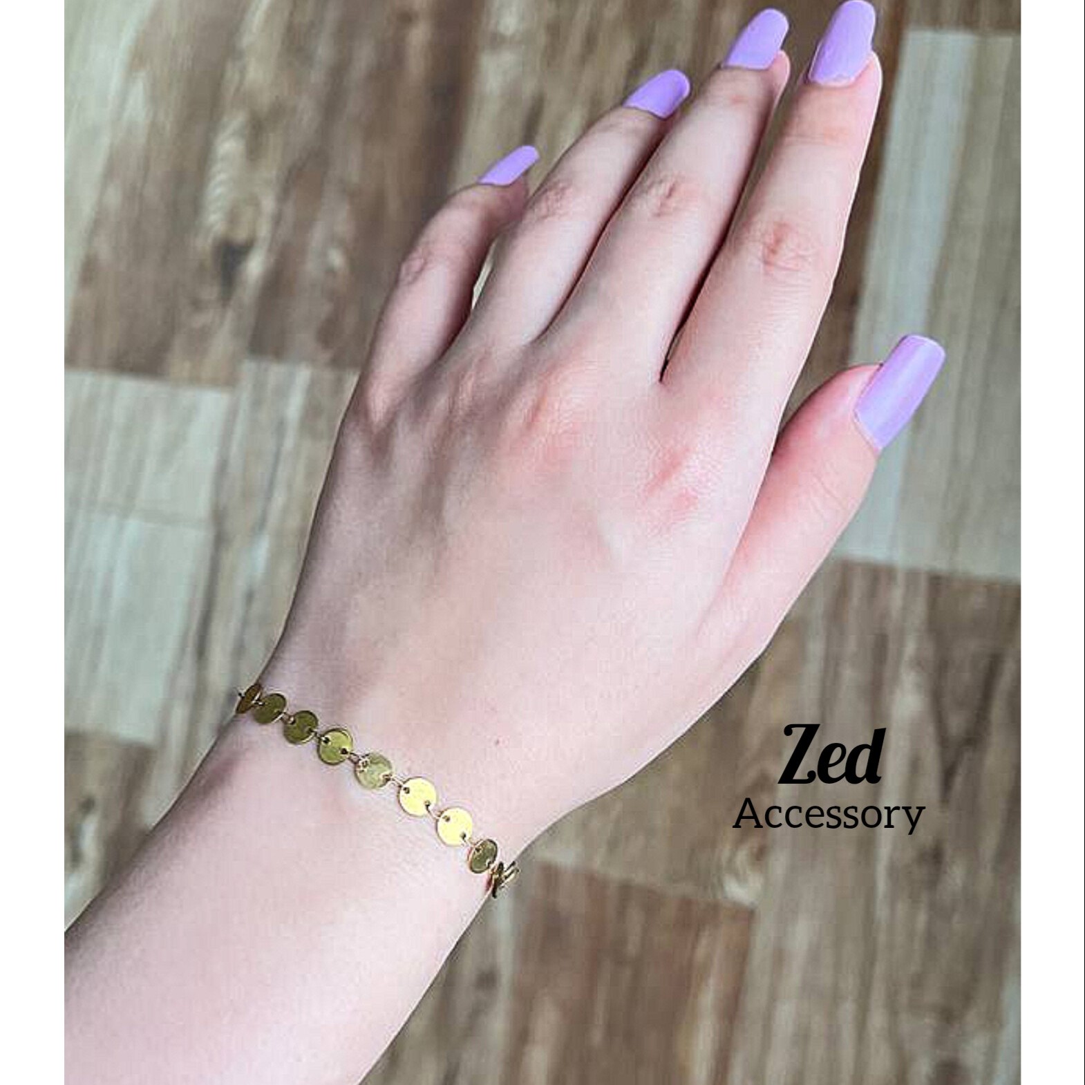 دستبند زنانه سکه ای تمام استیل 