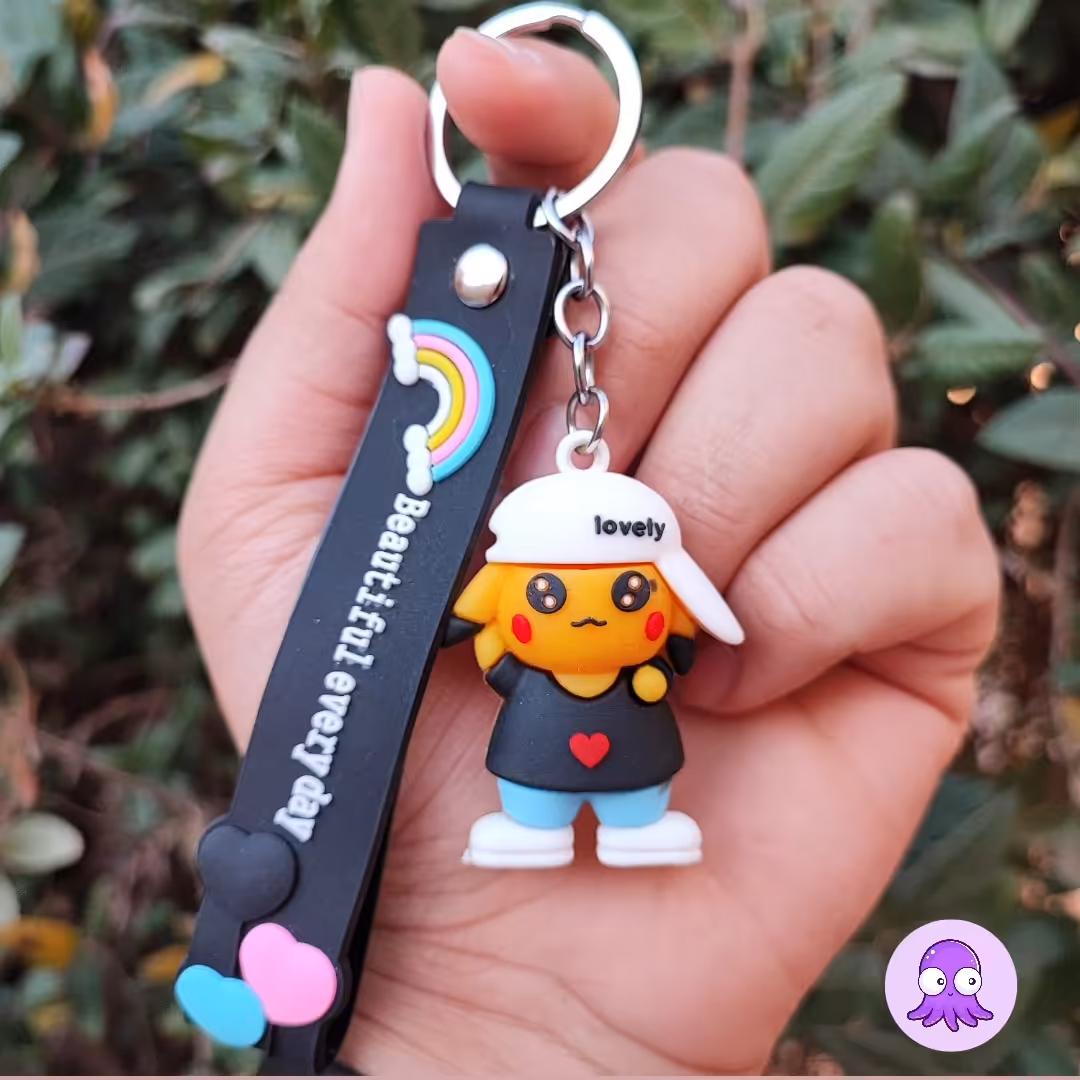 جاکلیدی سیلیکونی فانتزی طرح پیکاچو