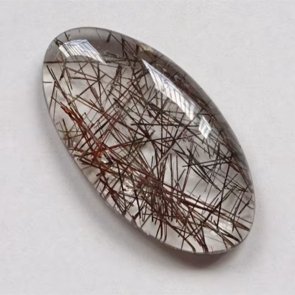 نگین کوارتز روتایل سیاه معدنی (3)