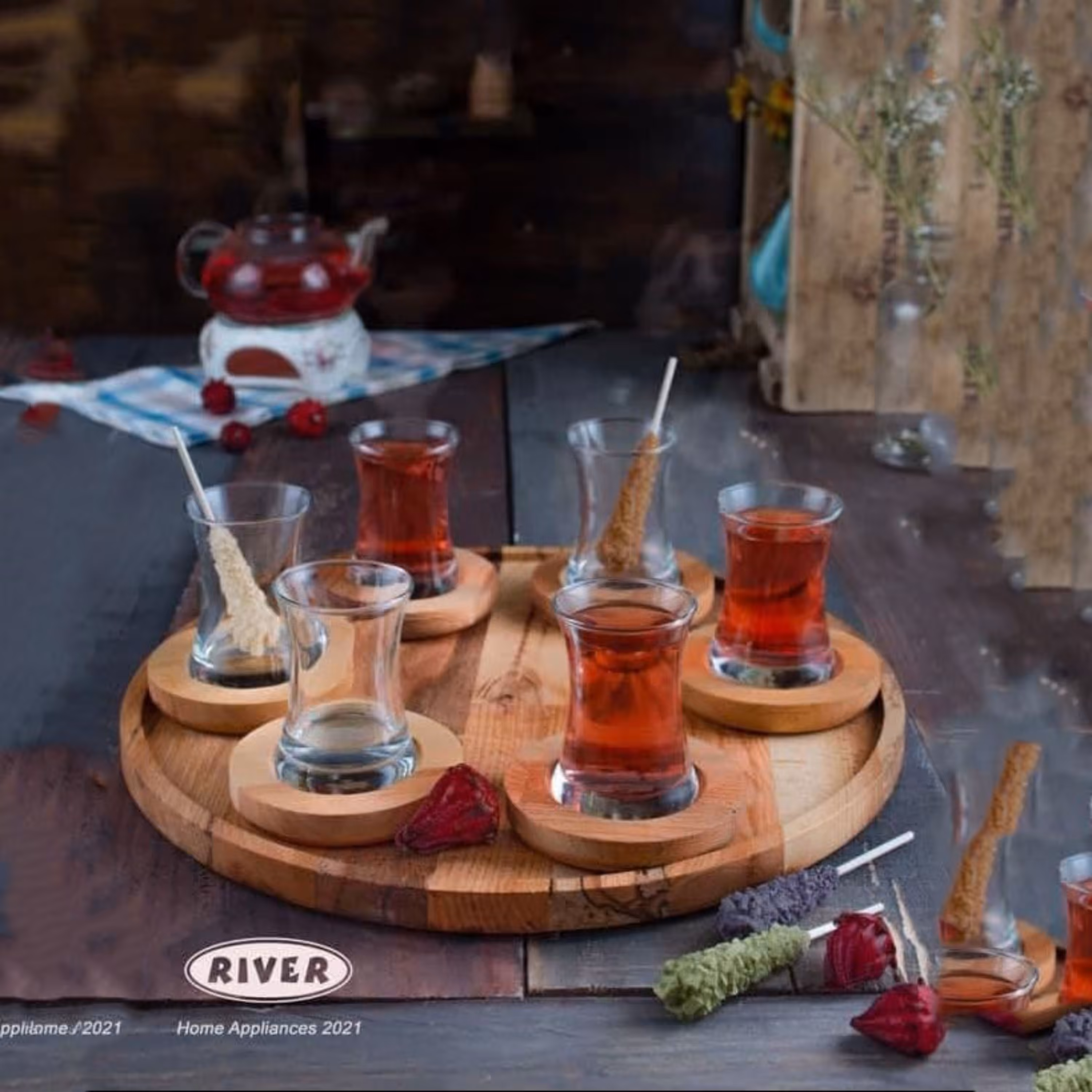 ست چای خوری 6 نفره بامبو برند RIVER مدل 5941