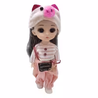 اسباب بازی عروسک جا کلیدی مفصلی زیبا و ظریف طرح لباس خوکی قیمت دبی