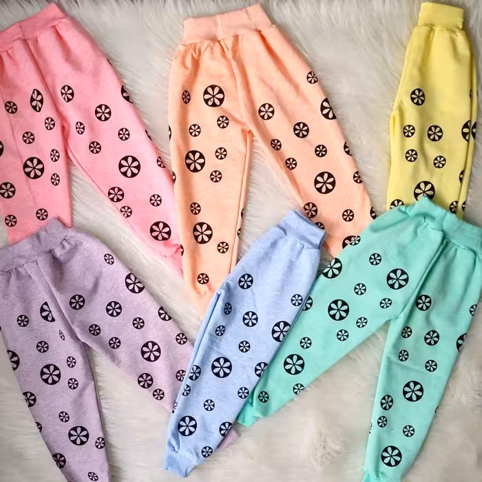 شلوارپسرانه و دخترانه مناسب سن5ماه تا3سال قد از کمر تا مچ پا 40-45-50-55.نخی باکیفیت طن خور زیبا 