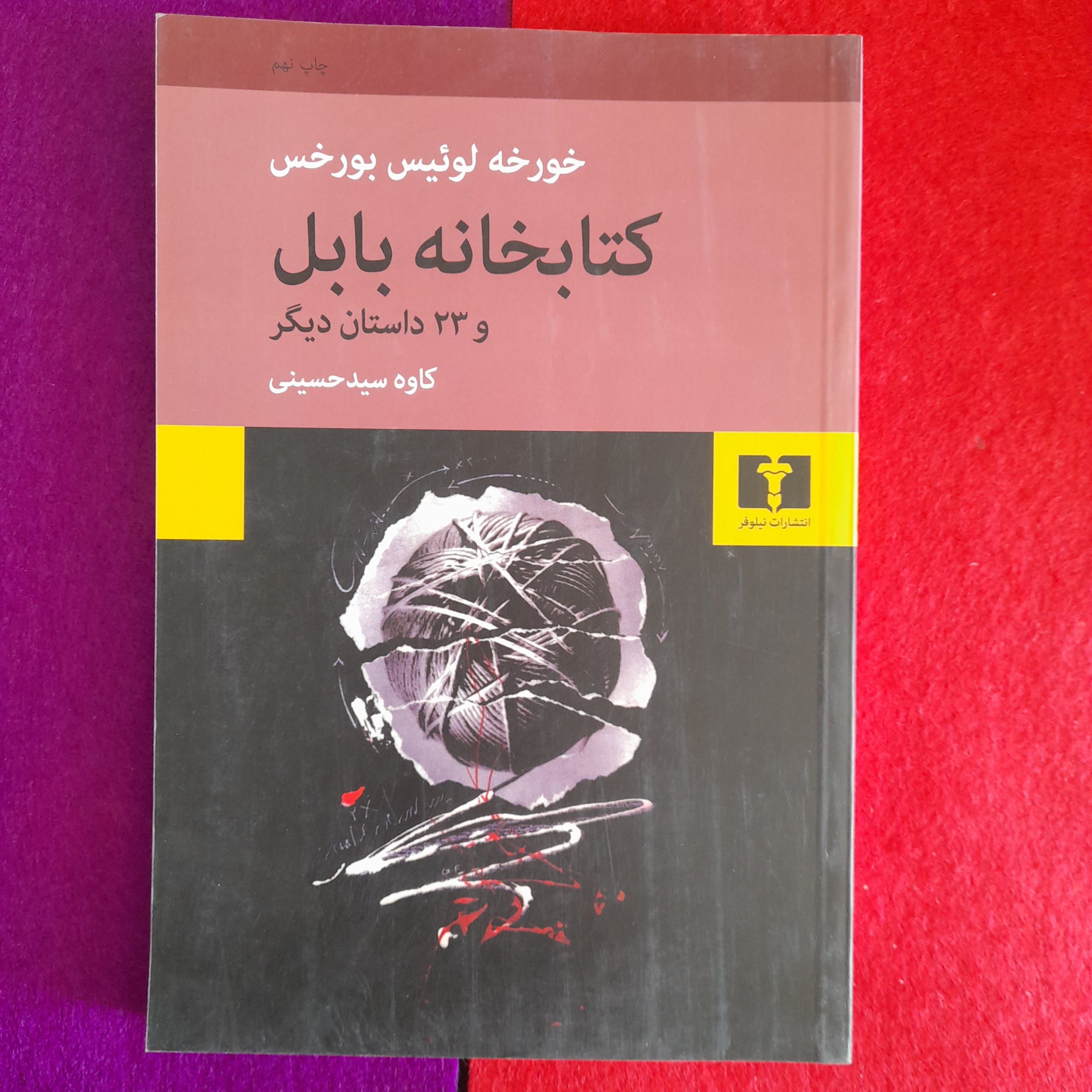 کتاب کتابخانه بابل و23داستان دیگر،به قلم خورخه لوئیس بورخس،ترجمه‌ی کاوه سیدحسینی،انتشارات نیلوفر