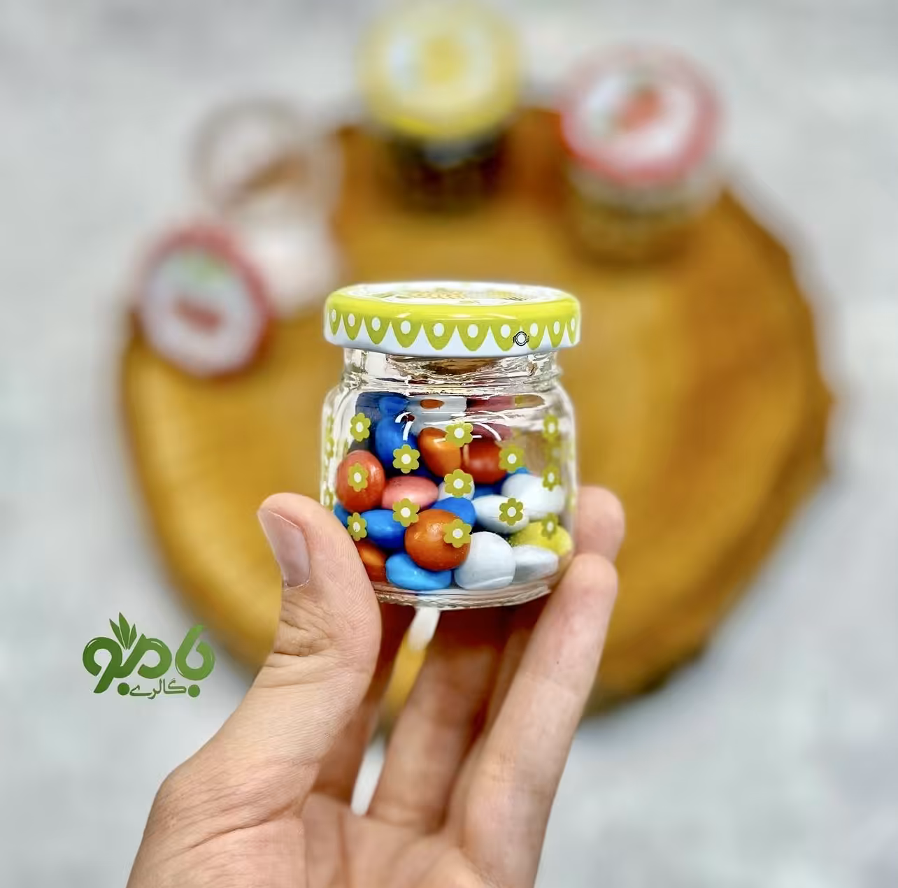 بانکه شیشه نقلی میوه ای مایا