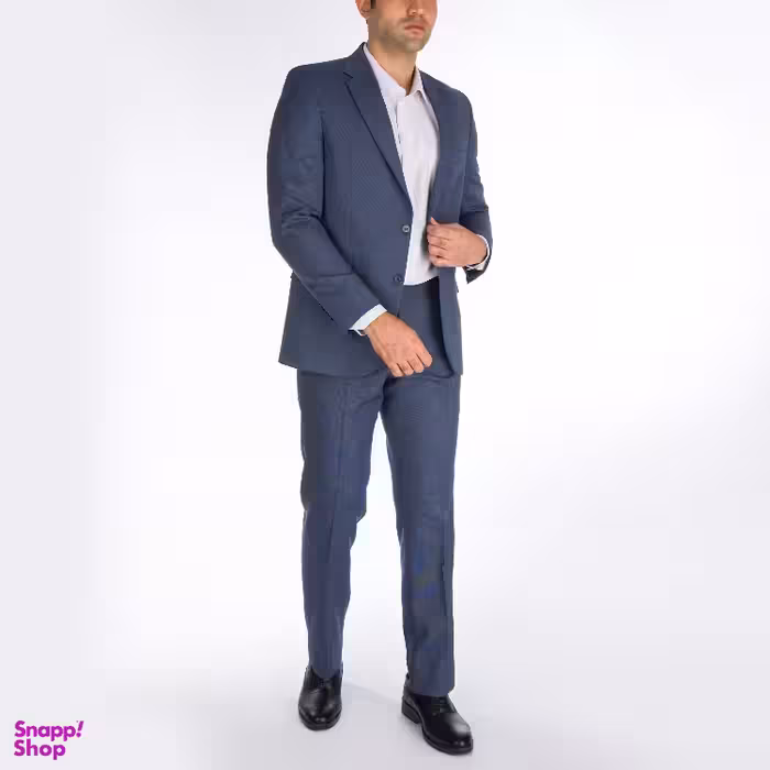 ست کت و شلوار مردانه مدل سوزنی کد 24 رنگ آبی