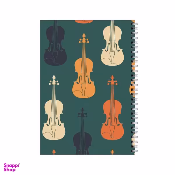 دفتر مشق 80 برگ بامبیلیپ طرح پترن ویولون و موسیقی کد 7490351