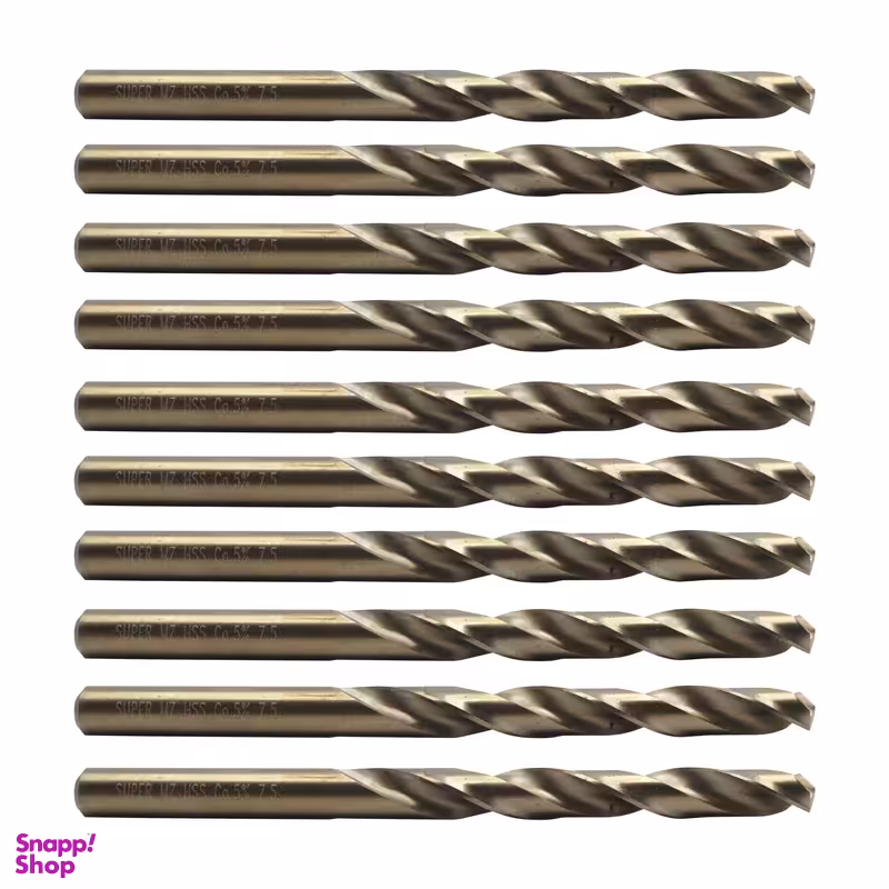 مته کبالت ام زد مدل YP-HSS-SIZE7.5 سایز 7.5 میلی متر مجموعه 10 عددی