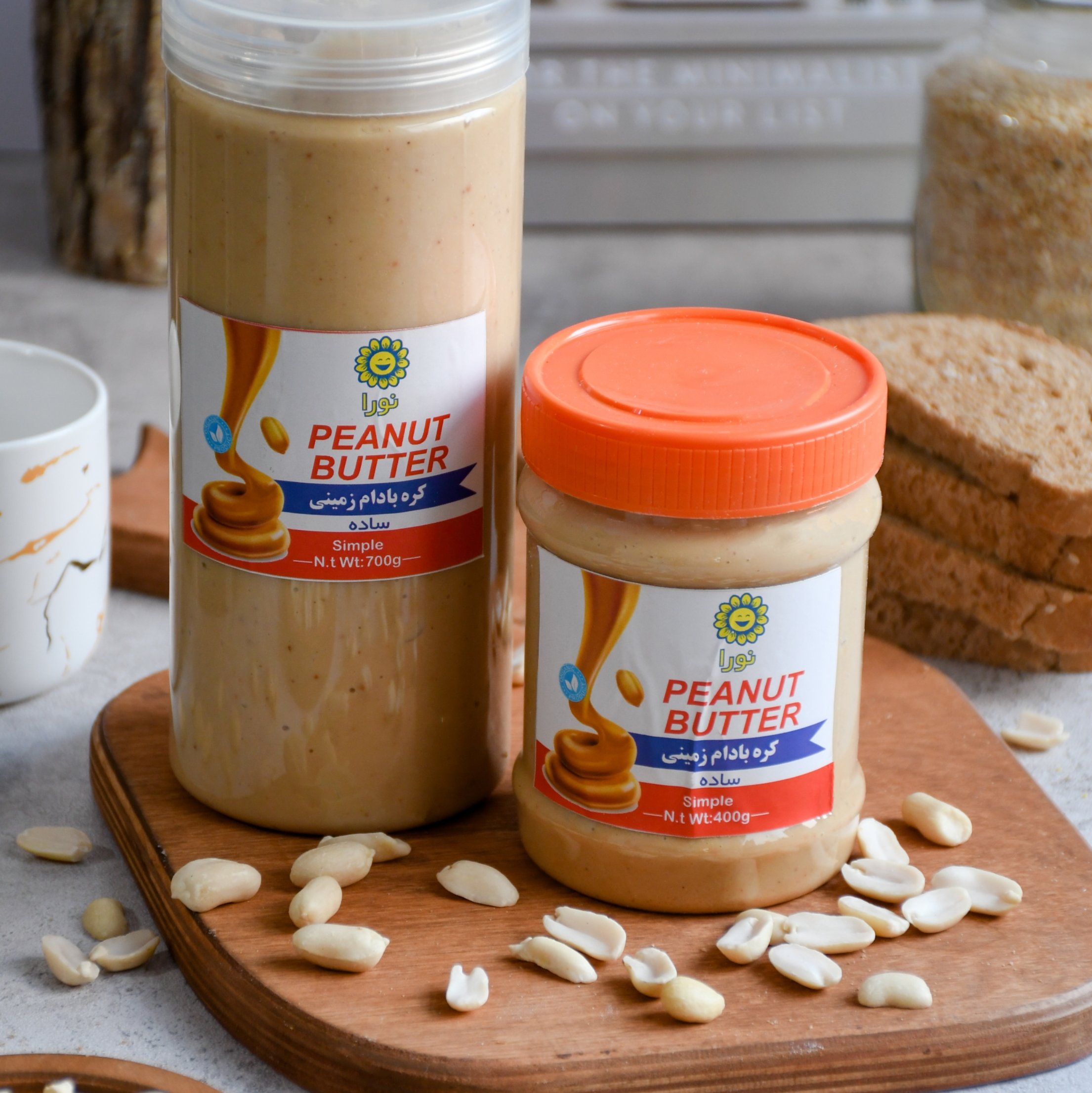 کره بادام زمینی 1100گرمی( خالص و بدون افزودنی)