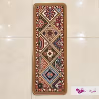 روپله ای 30 در 80 گلیم ماشینی نقشه محراب بژ