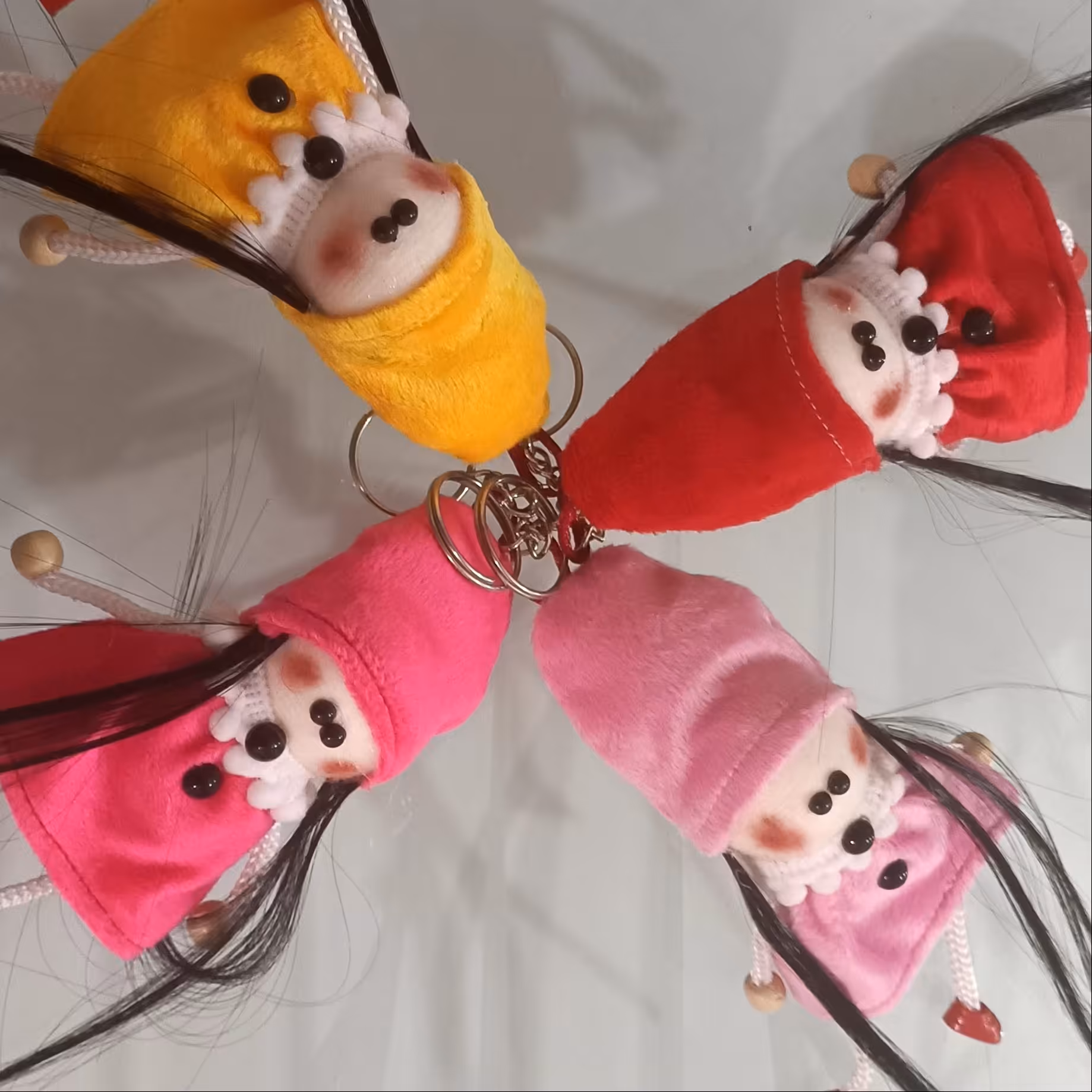 جاکلیدی عروسک روسی دکمه دار4 تایی