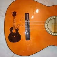 گیتار maria طرح دار با لوازم 