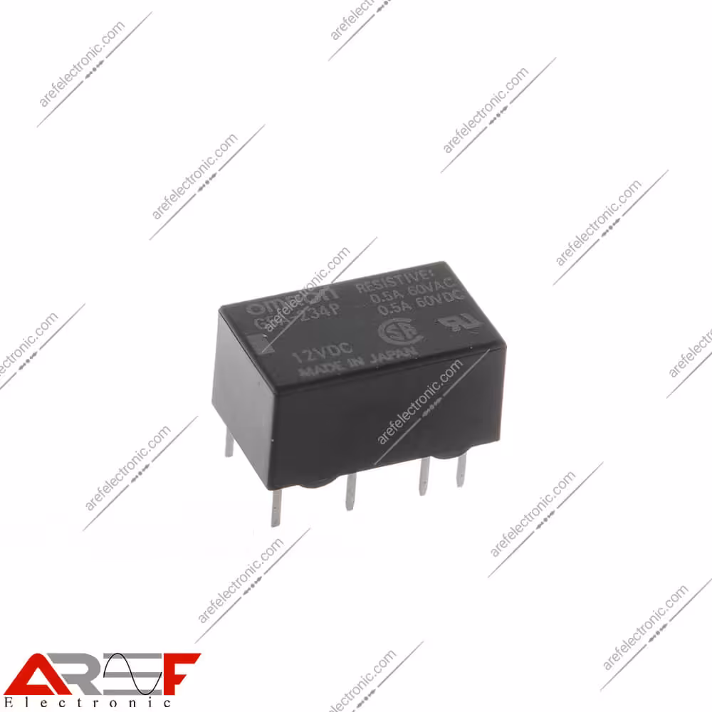 رله امرن مدل G5A-234P دارای 12 ولت و 8 پین - فروشگاه عارف الکترونیک