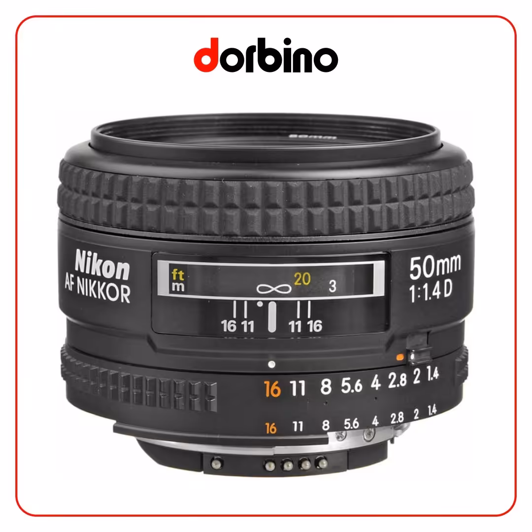 لنز نیکون Nikon AF NIKKOR 50mm f/1.4D Lens - فروشگاه دوربین دوربینو