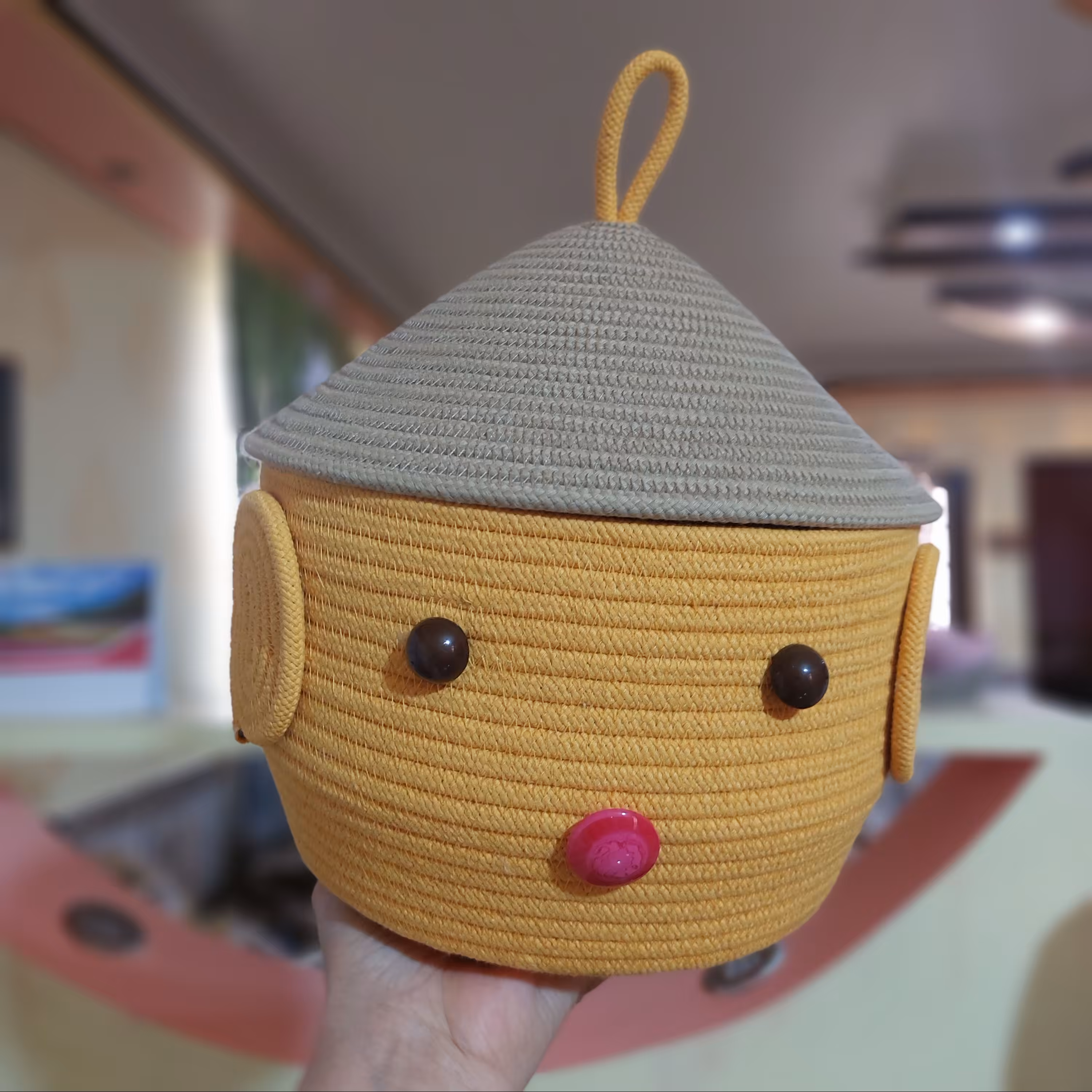 سبد عروسکی قارچی کودک