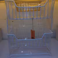 سبد سیب زمینی مستطیل  2 طبقه کادین مدل دایان رنگ سفید روکش پلاستیک