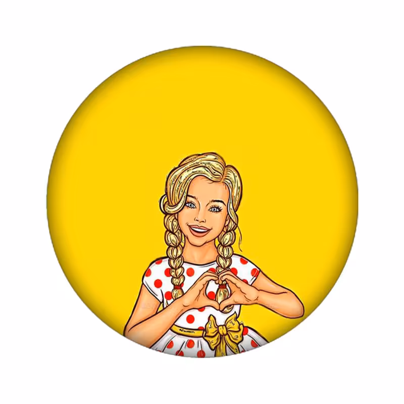 استیکر لپ تاپ طرح دختر کد 4430