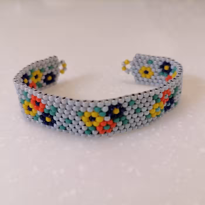 دستبند گل  مدادی