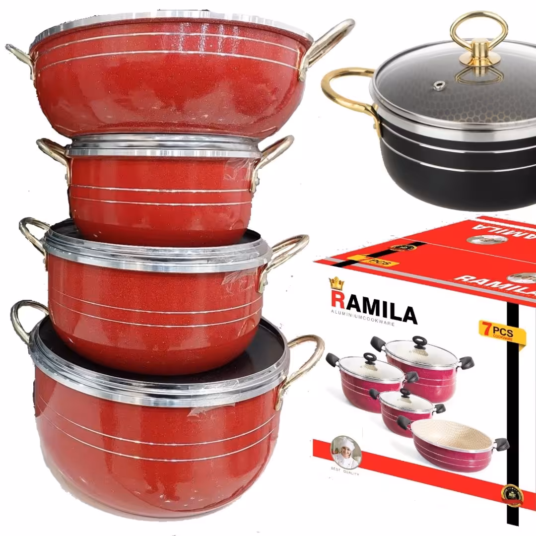 سرویس قابلمه زنبوری دسته طلایی- تولیدی قابلمه زنبوری دسته طلایی