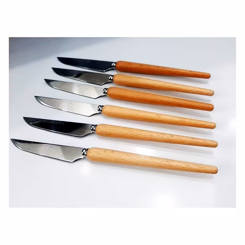 کارد دسته چوبی 6 عددی