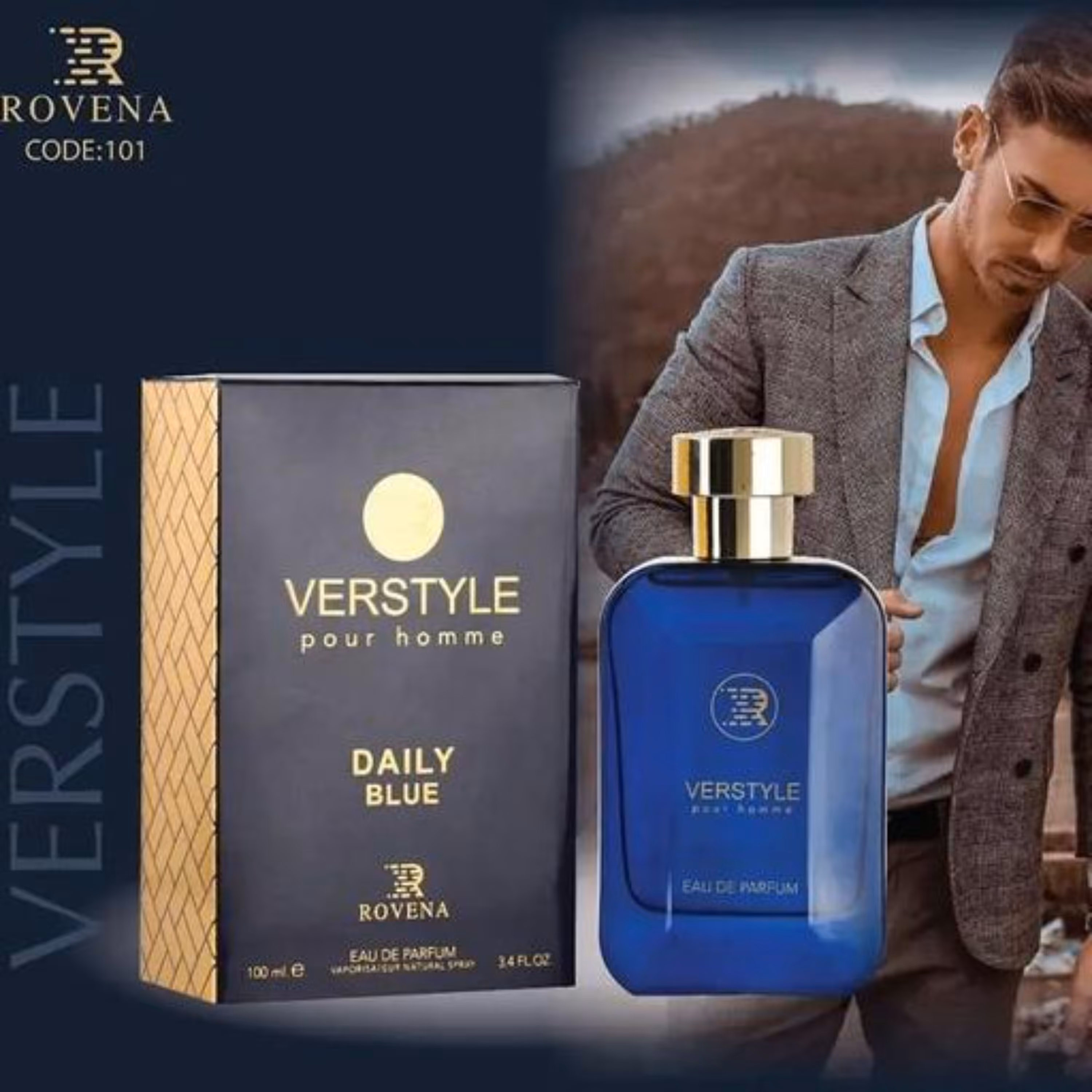 ادکلن DALY BLUE ROVENA ادکلن دایلان بلو مردانه روونا