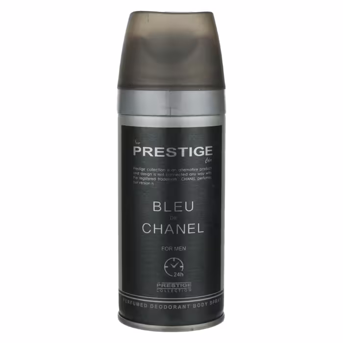 اسپری خوشبو کننده بدن مردانه پرستیژ مدل Bleu De Chanel حجم 150 میلی لیتر 